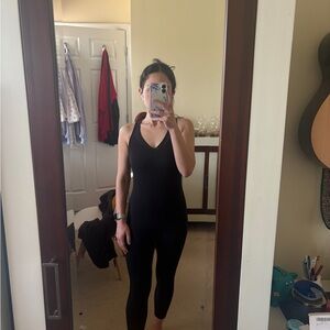 Athleta Black Sleeveless Jumpsuit